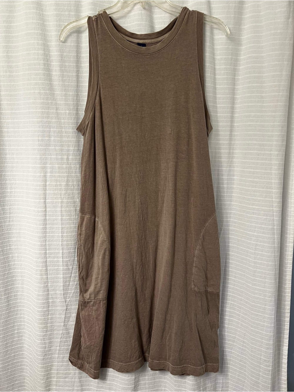 Old Navy Taupe Brown Sleeveless Midi Dress
